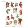 vintage, retro, Boże Narodzenie, święta, gwiazdka, Święty Mikołaj, Dziadek Mróz, prezenty, Mikołaj, dzieci,  Gwiazda Betlejemska, sanie, sanki, renifer, vintage, retro, Christmas, Santa Claus, Father Christmas, Grandfather